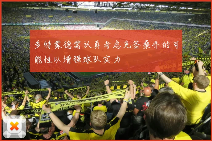 多特蒙德需认真考虑免签桑乔的可能性以增强球队实力